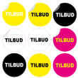 TILBUD rund klistermærke