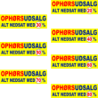 Ophør Alt nedsat med Procent