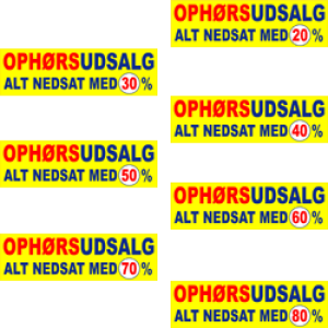 Ophør Alt nedsat med Procent