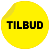 TILBUD rund flap gul sort - 88421