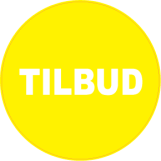 TILBUD rund gul hvid - 88425