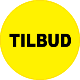TILBUD rund gul sort - 88426