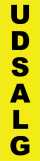 UDSALG lodret gul sort - 88308