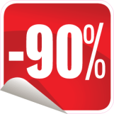 90 procent firkant rød - 88049