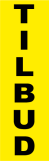 TILBUD firkant lodret gul sort - 88408