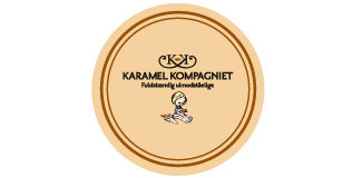 Karamel klistermærke