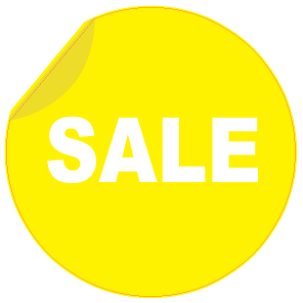 SALE rund klistermærke