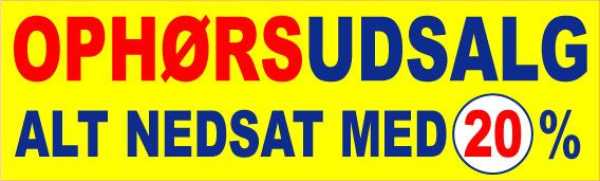 Ophør Alt nedsat med Procent