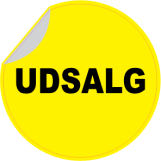 UDSALG flap gul sort - 88321